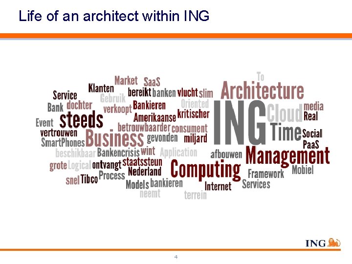 Life of an architect within ING 4 Life of an architect within ING 4
