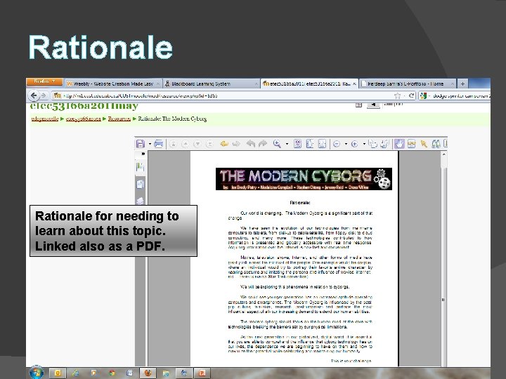 Rationale for needing to learn about this topic. Linked also as a PDF. 