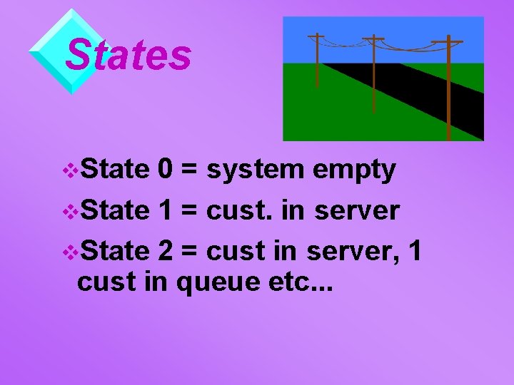 States v. State 0 = system empty v. State 1 = cust. in server