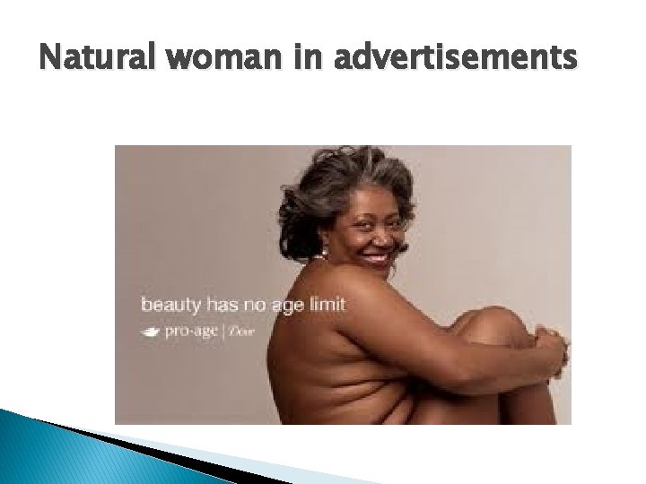 Natural woman in advertisements 