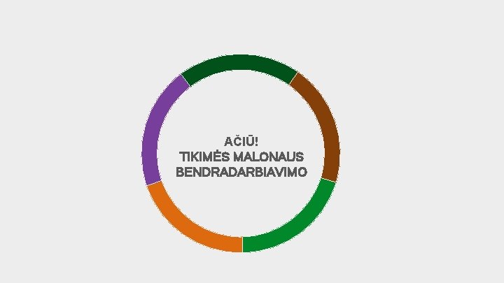 AČIŪ! TIKIMĖS MALONAUS BENDRADARBIAVIMO 