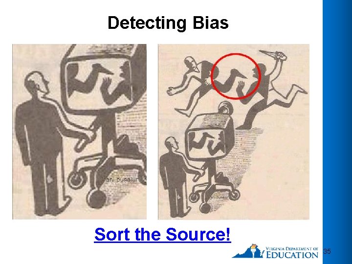 Detecting Bias Sort the Source! 35 