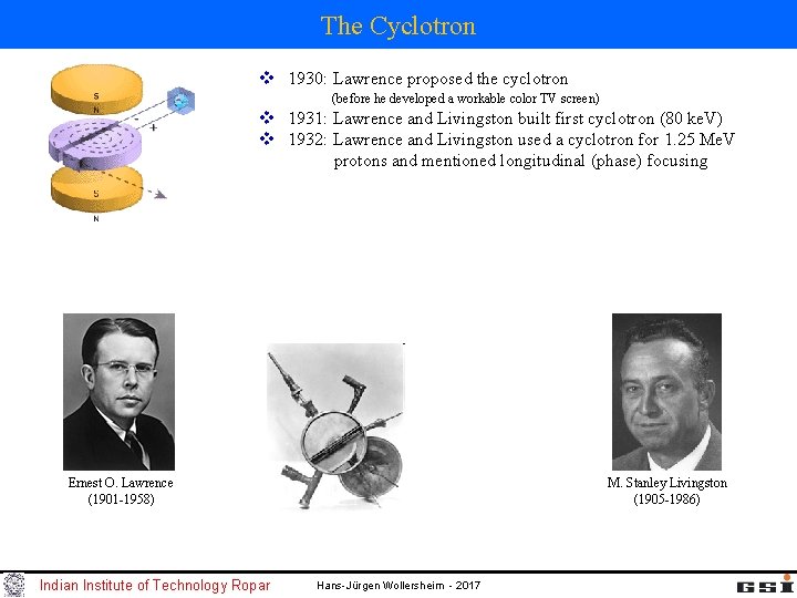 The Cyclotron v 1930: Lawrence proposed the cyclotron (before he developed a workable color The Cyclotron v 1930: Lawrence proposed the cyclotron (before he developed a workable color