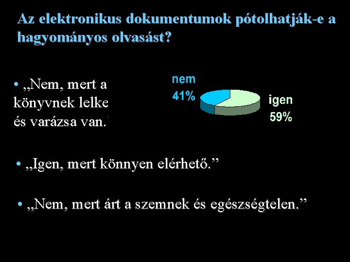 Az elektronikus dokumentumok pótolhatják-e a hagyományos olvasást? • „Nem, mert a könyvnek lelke és