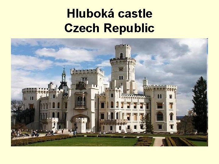 Hluboká castle Czech Republic 