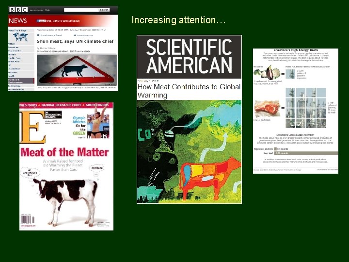 Increasing attention… 