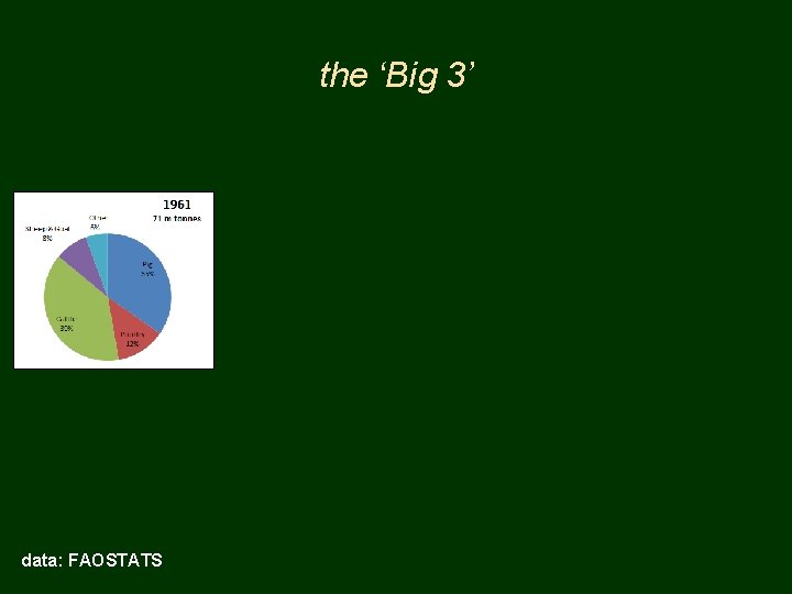 the ‘Big 3’ data: FAOSTATS 