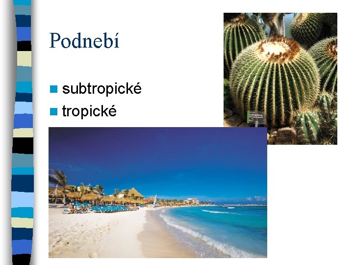 Podnebí n subtropické n tropické 