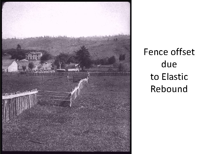 Fence offset due to Elastic Rebound 