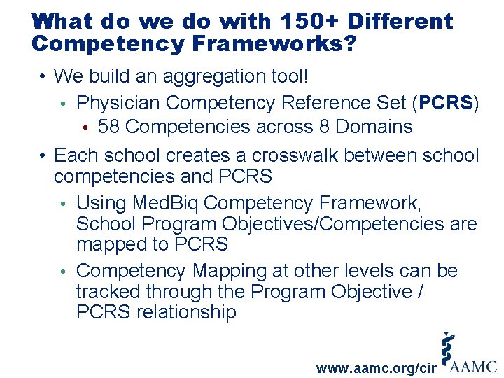 What do we do with 150+ Different Competency Frameworks? • We build an aggregation