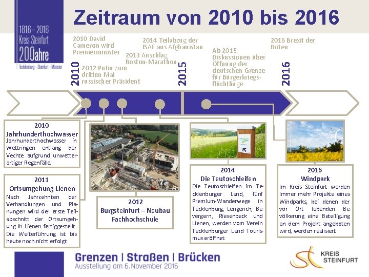 Zeitraum von 2010 bis 2016 I 2010 Jahrhunderthochwasser in Wettringen entlang der Vechte aufgrund Zeitraum von 2010 bis 2016 I 2010 Jahrhunderthochwasser in Wettringen entlang der Vechte aufgrund