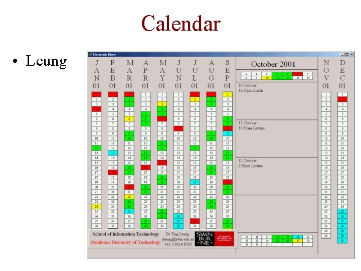 Calendar • Leung 