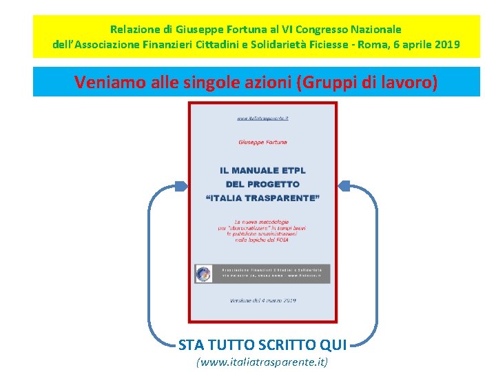 Relazione di Giuseppe Fortuna al VI Congresso Nazionale dell’Associazione Finanzieri Cittadini e Solidarietà Ficiesse