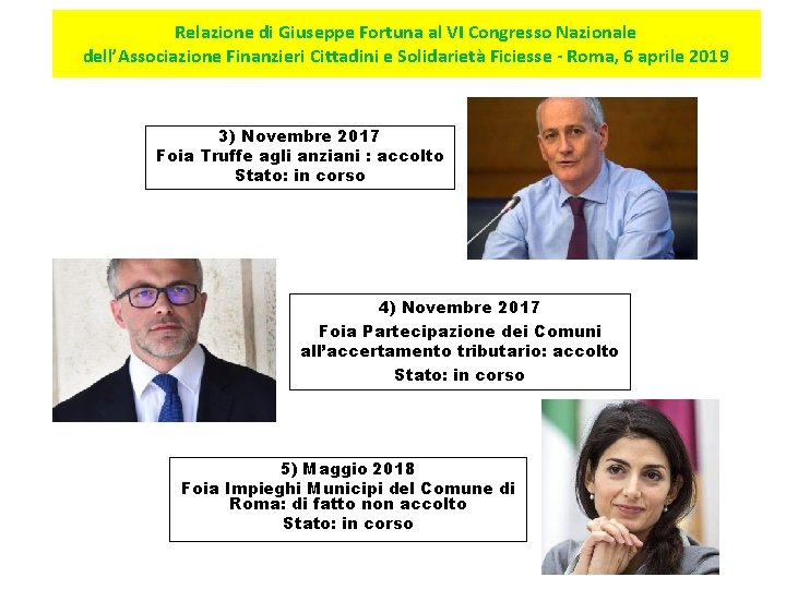 Relazione di Giuseppe Fortuna al VI Congresso Nazionale dell’Associazione Finanzieri Cittadini e Solidarietà Ficiesse