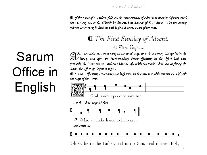 Sarum Office in English 