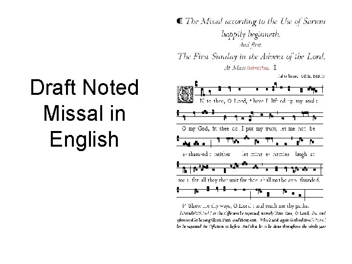Draft Noted Missal in English 
