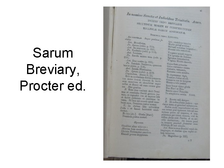 Sarum Breviary, Procter ed. 