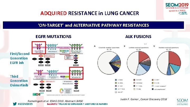 ADQUIRED RESISTANCE in LUNG CANCER ‘ON-TARGET’ and ALTERNATIVE PATHWAY RESISTANCES EGFR MUTATIONS ALK FUSIONS