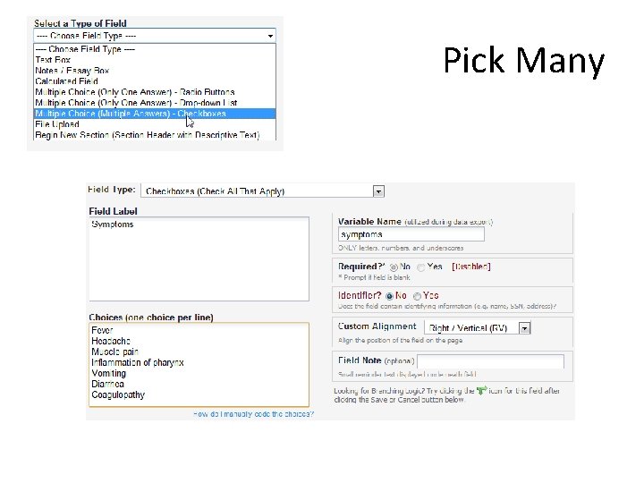 Pick Many 