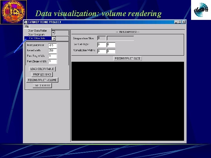 Data visualization: volume rendering 
