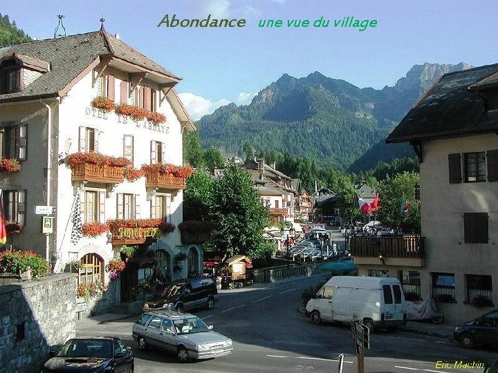 Abondance une vue du village 