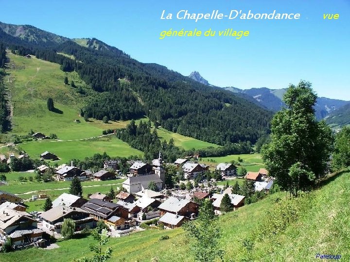 La Chapelle-D'abondance. vue générale du village 