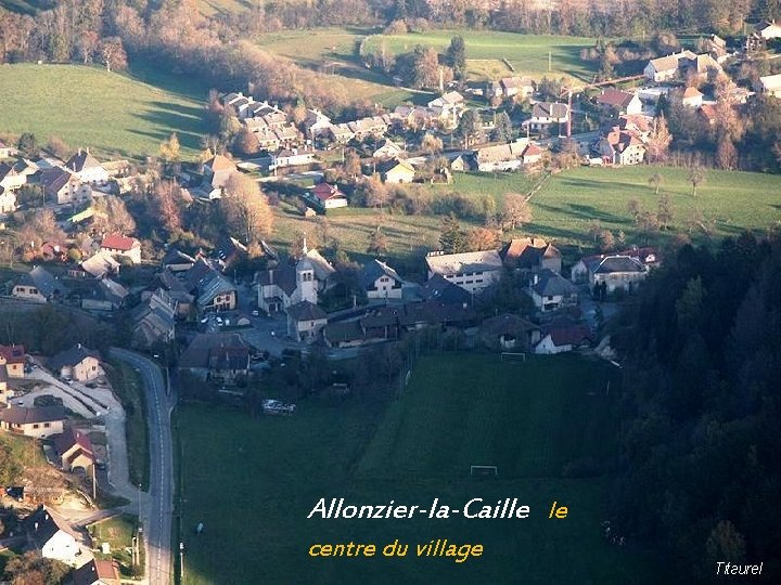 Allonzier-la-Caille le centre du village 