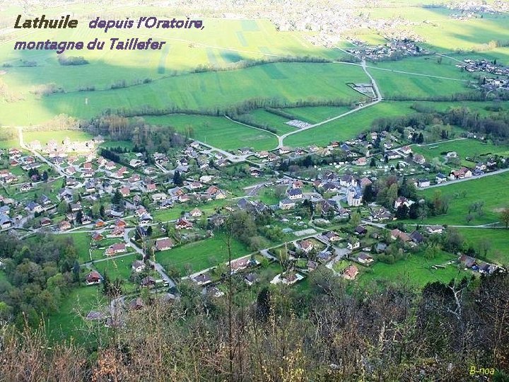 Lathuile depuis l’Oratoire, montagne du Taillefer 