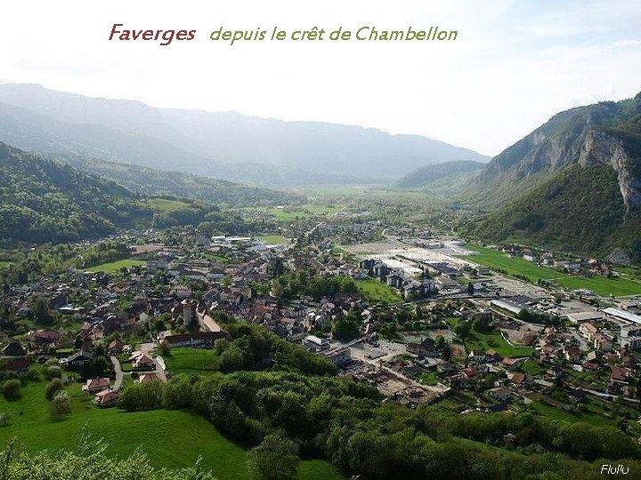 Faverges depuis le crêt de Chambellon 