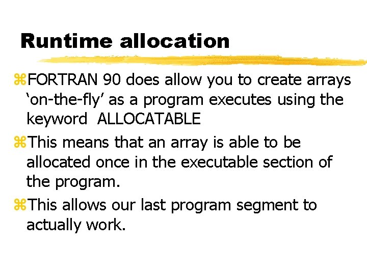 Arrays The Need For Arrays Z Up Until