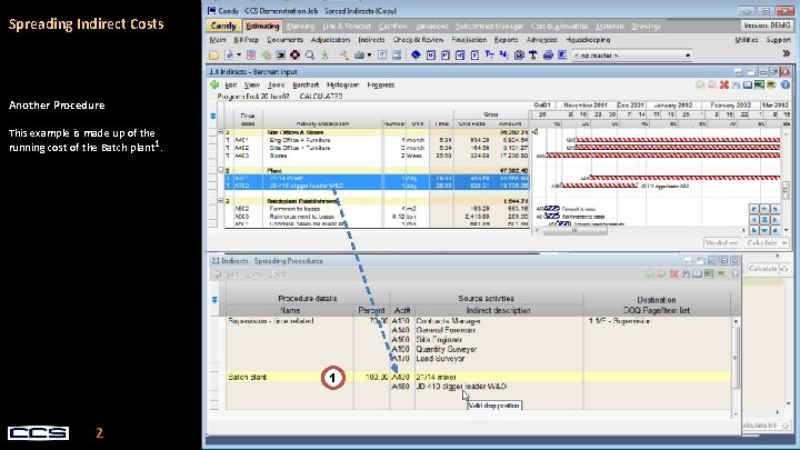 Spreading Indirect Costs Another Procedure This example is made up of the running cost