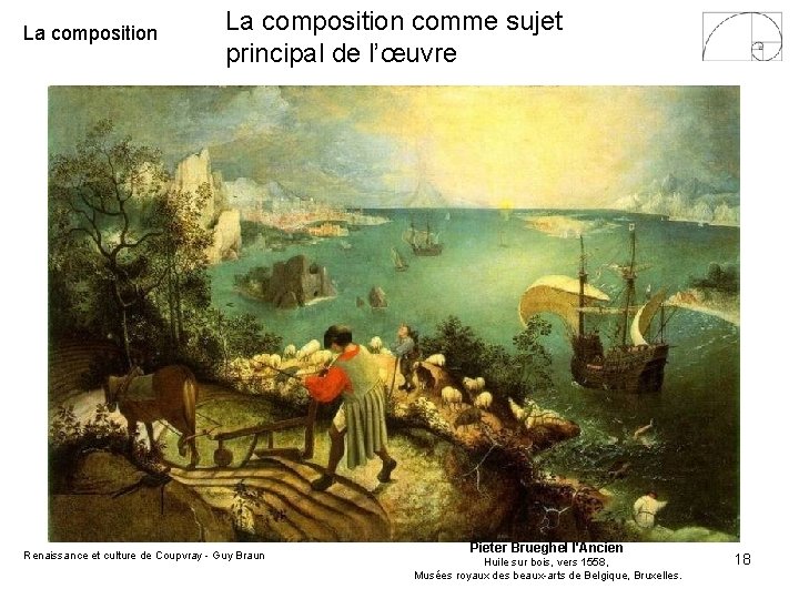 La composition comme sujet principal de l’œuvre Renaissance et culture de Coupvray - Guy La composition comme sujet principal de l’œuvre Renaissance et culture de Coupvray - Guy