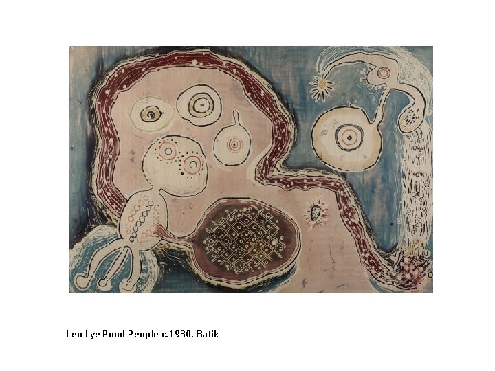 Len Lye Pond People c. 1930. Batik 