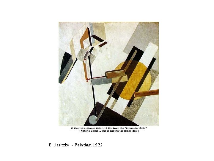 El Lissitzky - Painting, 1922 