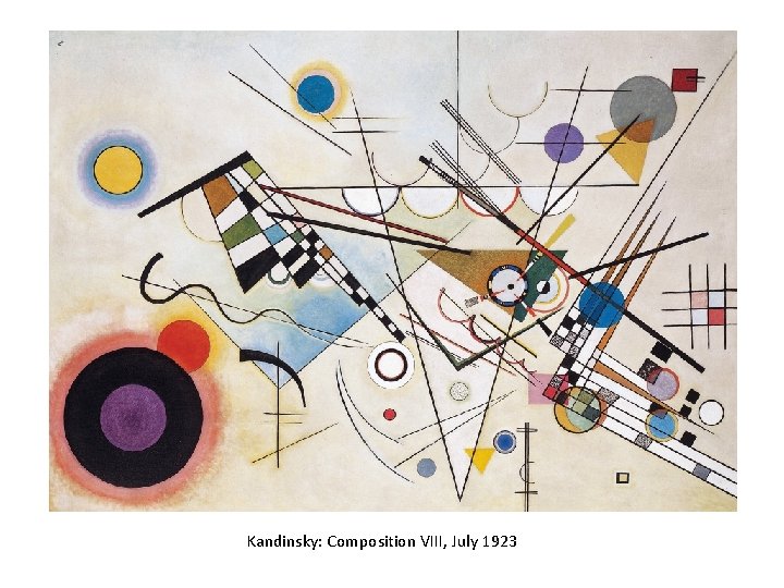 Kandinsky: Composition VIII, July 1923 