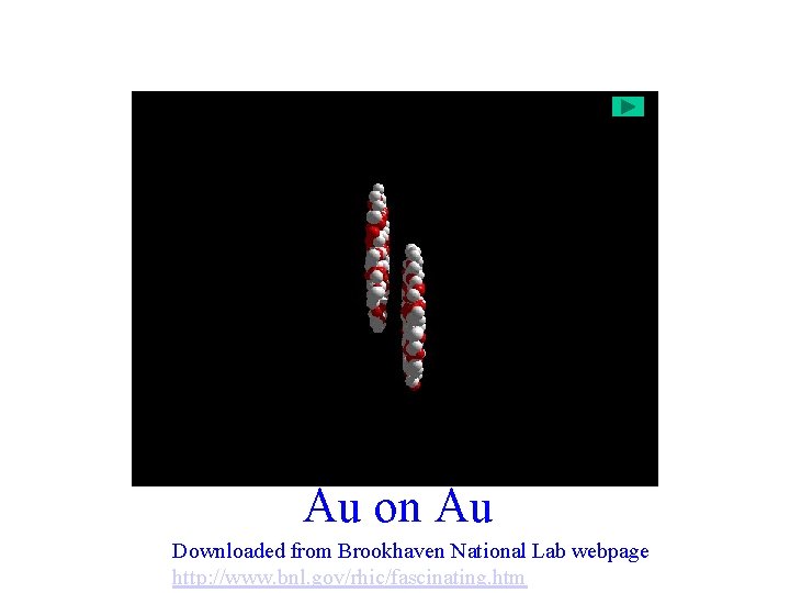 Au on Au Downloaded from Brookhaven National Lab webpage http: //www. bnl. gov/rhic/fascinating. htm