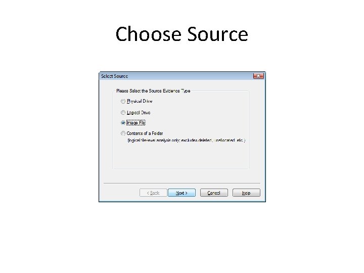 Choose Source 