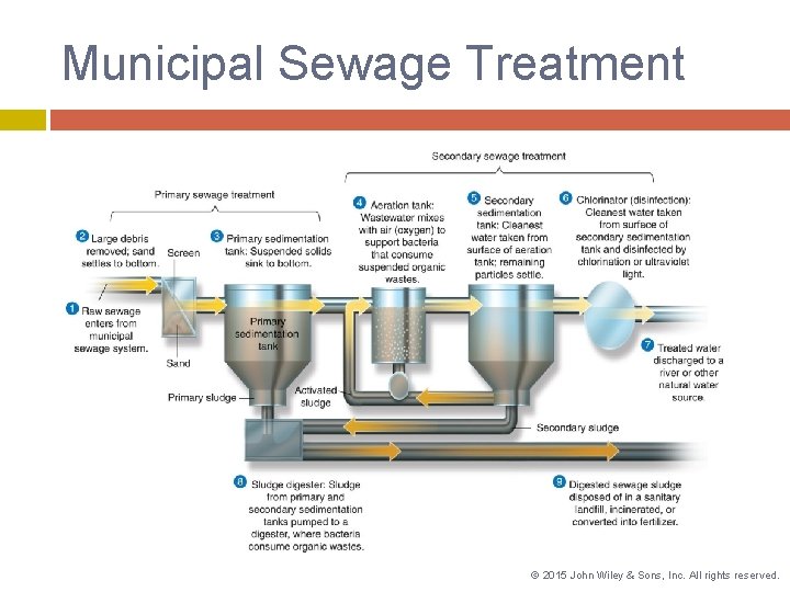 Municipal Sewage Treatment © 2015 John Wiley & Sons, Inc. All rights reserved. 