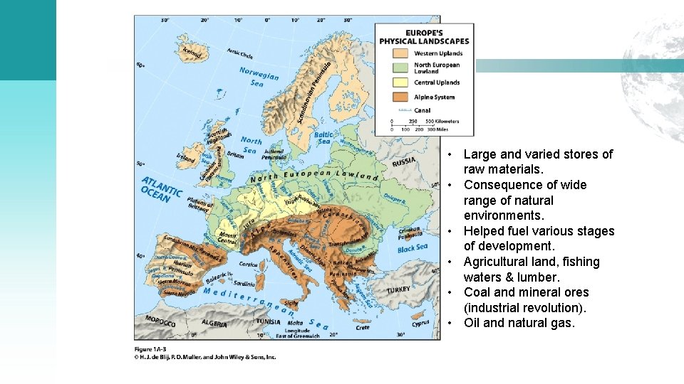  • Large and varied stores of raw materials. • Consequence of wide range