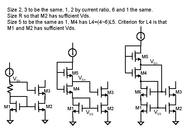 Size 2, 3 to be the same, 1, 2 by current ratio, 6 and