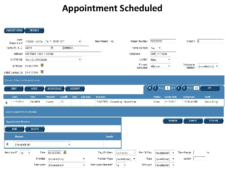 Appointment Scheduled 