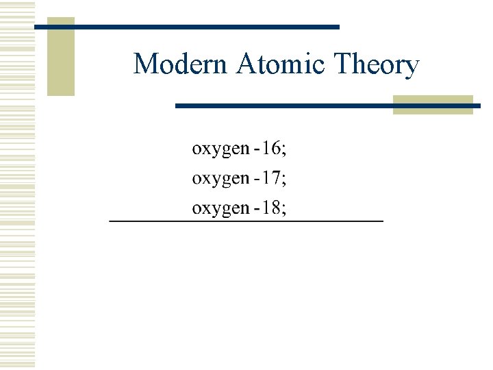  Modern Atomic Theory 