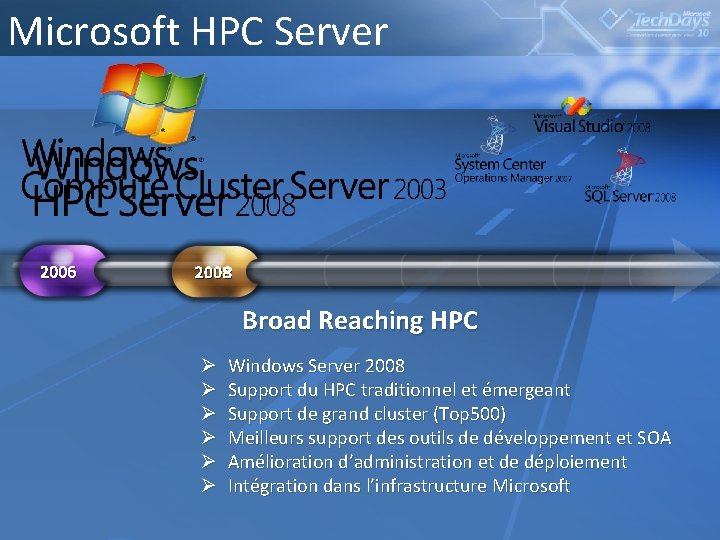 Microsoft HPC Server 2006 2008 Broad Reaching HPC Ø Ø Ø Windows Server 2008 Microsoft HPC Server 2006 2008 Broad Reaching HPC Ø Ø Ø Windows Server 2008