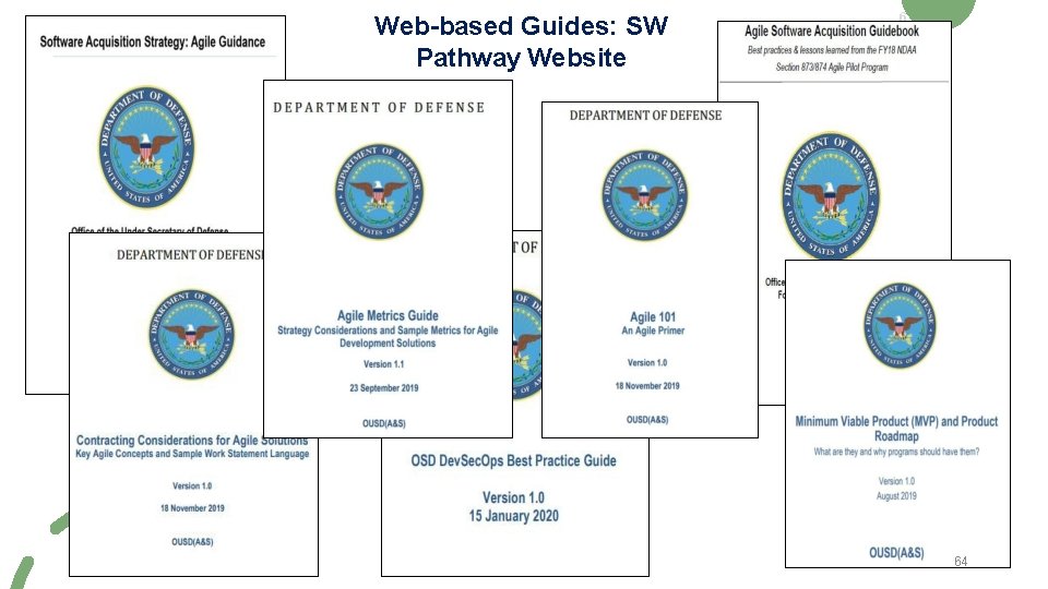 Software Acquisition Pathway Interim Policy and Procedures Web-based Guides: SW Pathway Website 6 OVERVIEW