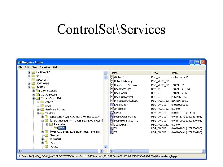 Control. SetServices 