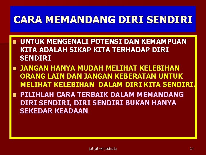 Mind Setting Q Sebuah Transformasi Dalam Mengatasi Hambatan