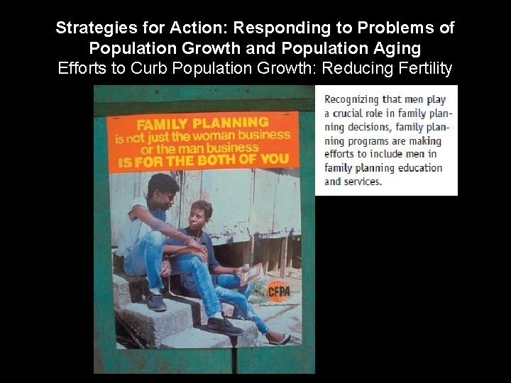 Strategies for Action: Responding to Problems of Population Growth and Population Aging Efforts to