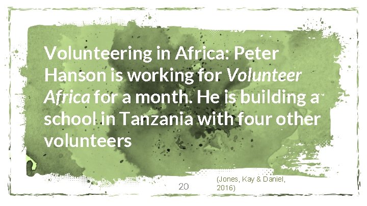 Volunteering in Africa: Peter Hanson is working for Volunteer Africa for a month. He