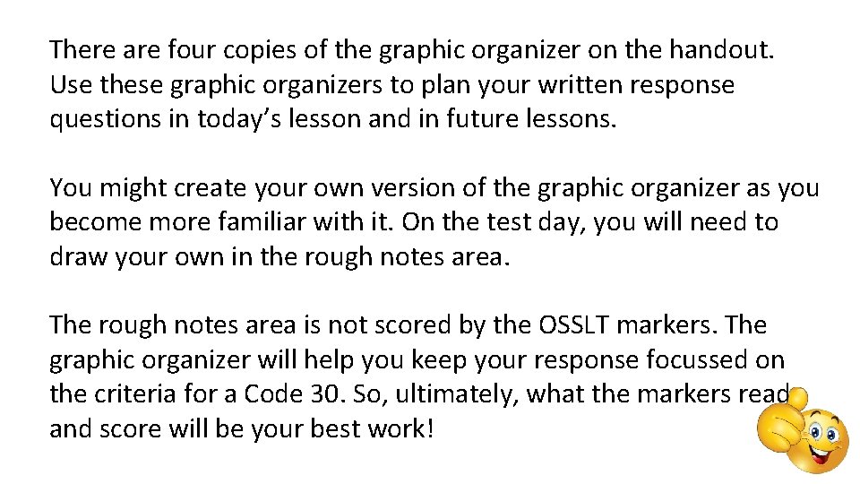 There are four copies of the graphic organizer on the handout. Use these graphic