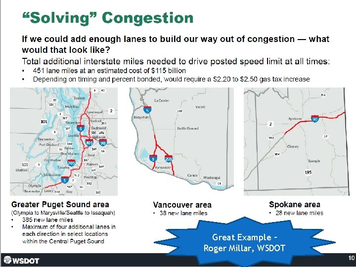 Great Example – 3 Roger Millar, WSDOT 